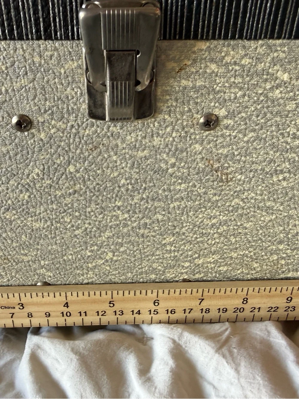 Vintage 60s Zephyrlite MCM 45 RPM Vinyl Record Storage Carrying Case